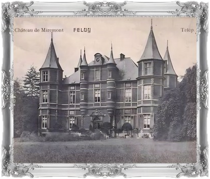 Le Château de Miremont à Feluy, carte postale ancienne