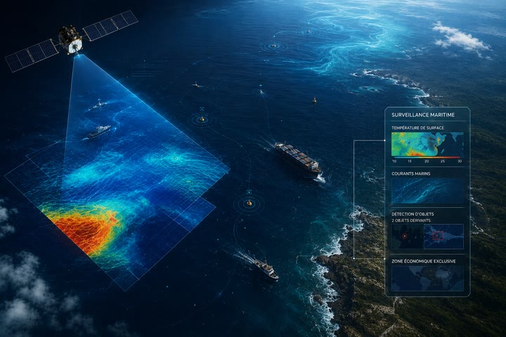 Example of a GeoNatSat dashboard
